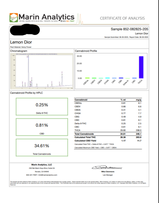 Lemon Dior - 4 Grams - Hybrid Exotic 4gs