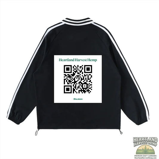 Contrast Striped Lapel Collar Sweatshirt ODMPOD