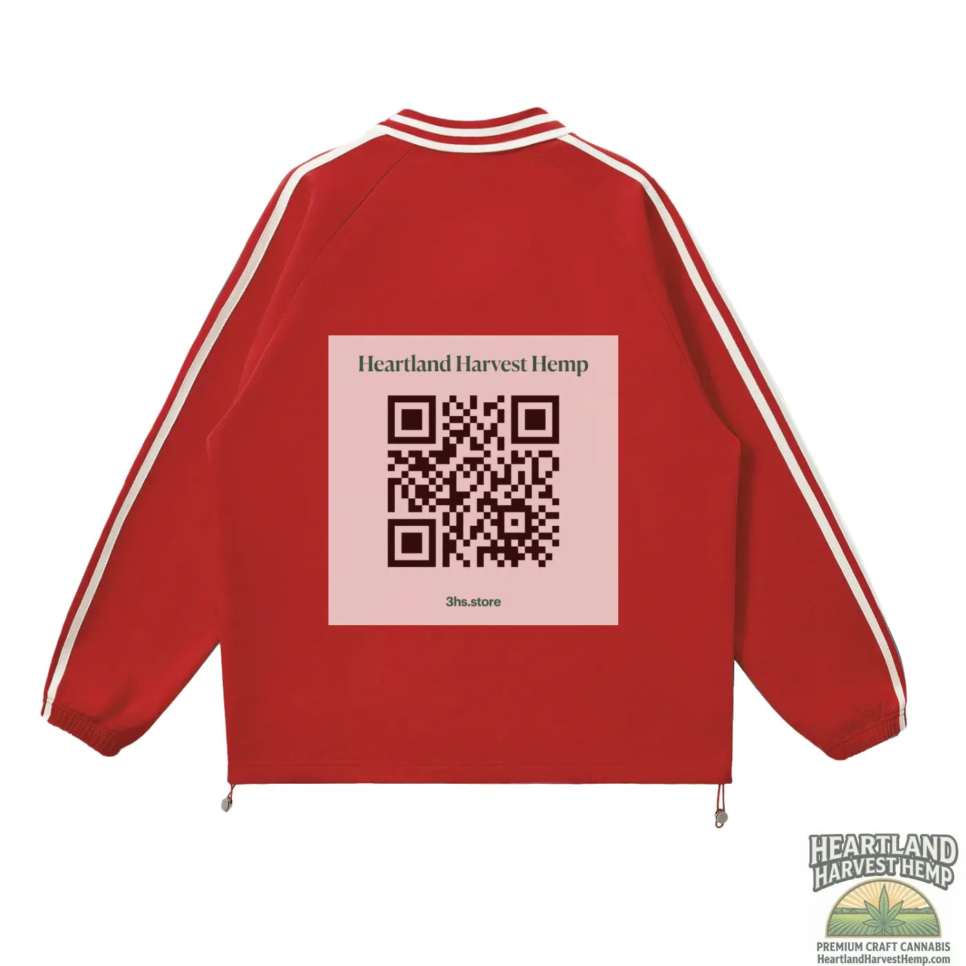 Contrast Striped Lapel Collar Sweatshirt ODMPOD