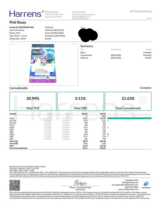 Pink Rosary Pound Bulk Pounds - Heartland Harvest Hemp - Buy Bulk THCa Online - Legal - Fast Shipping