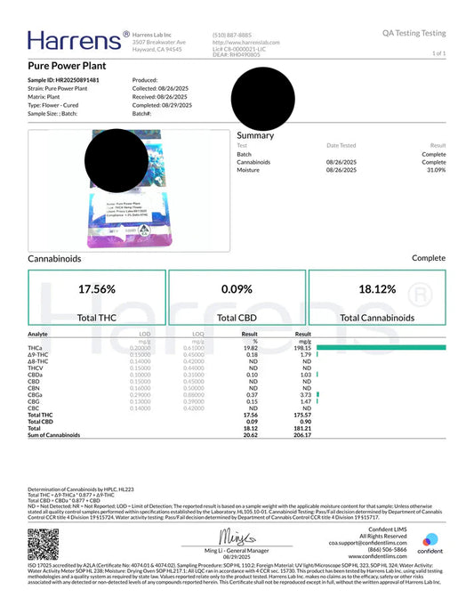 Pure Power Plant THCa (smalls) Bulk Pounds - Heartland Harvest Hemp - Buy Bulk THCa Online - Legal - Fast Shipping