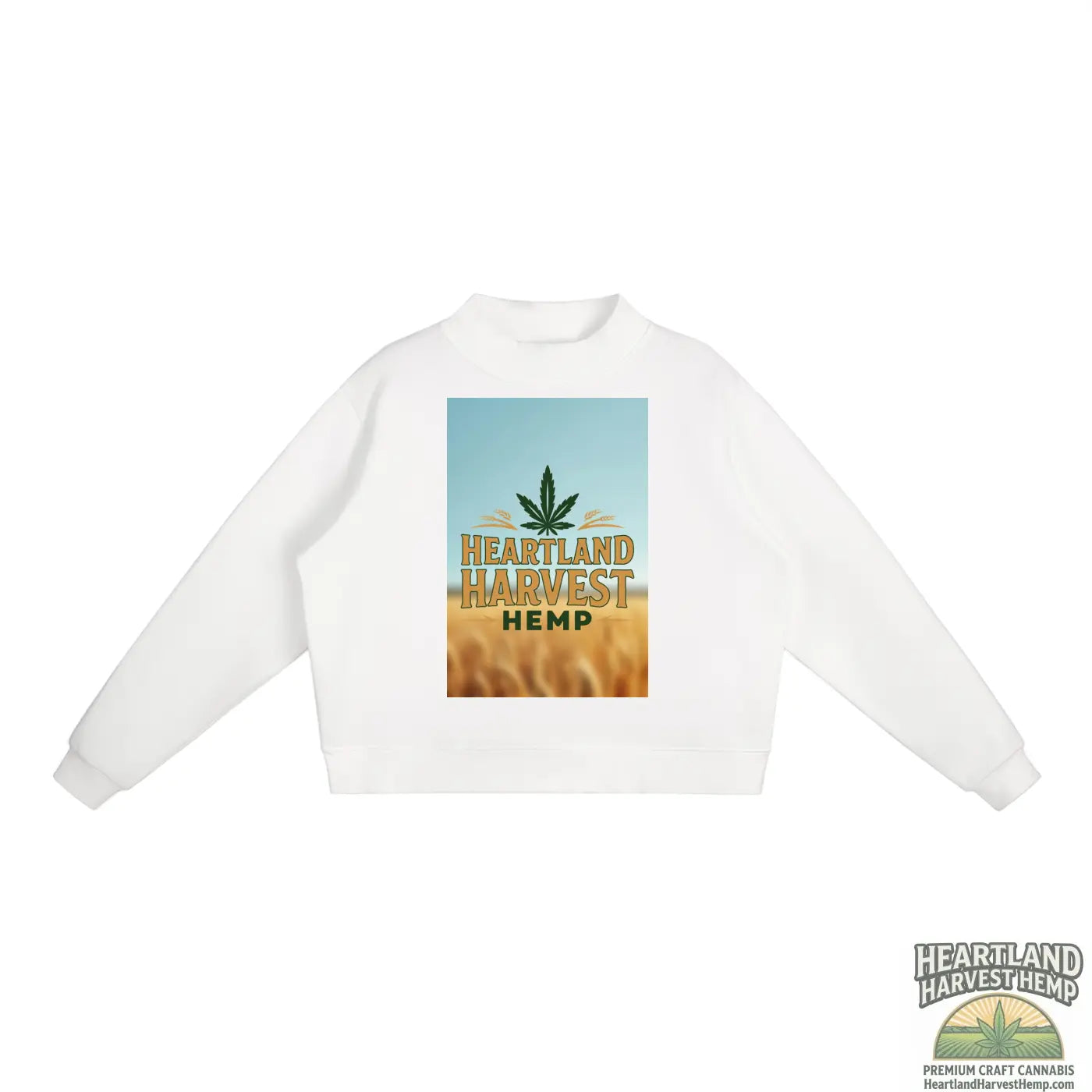 Essential Fleece Mock-Neck Crew Sweatshirt ODMPOD