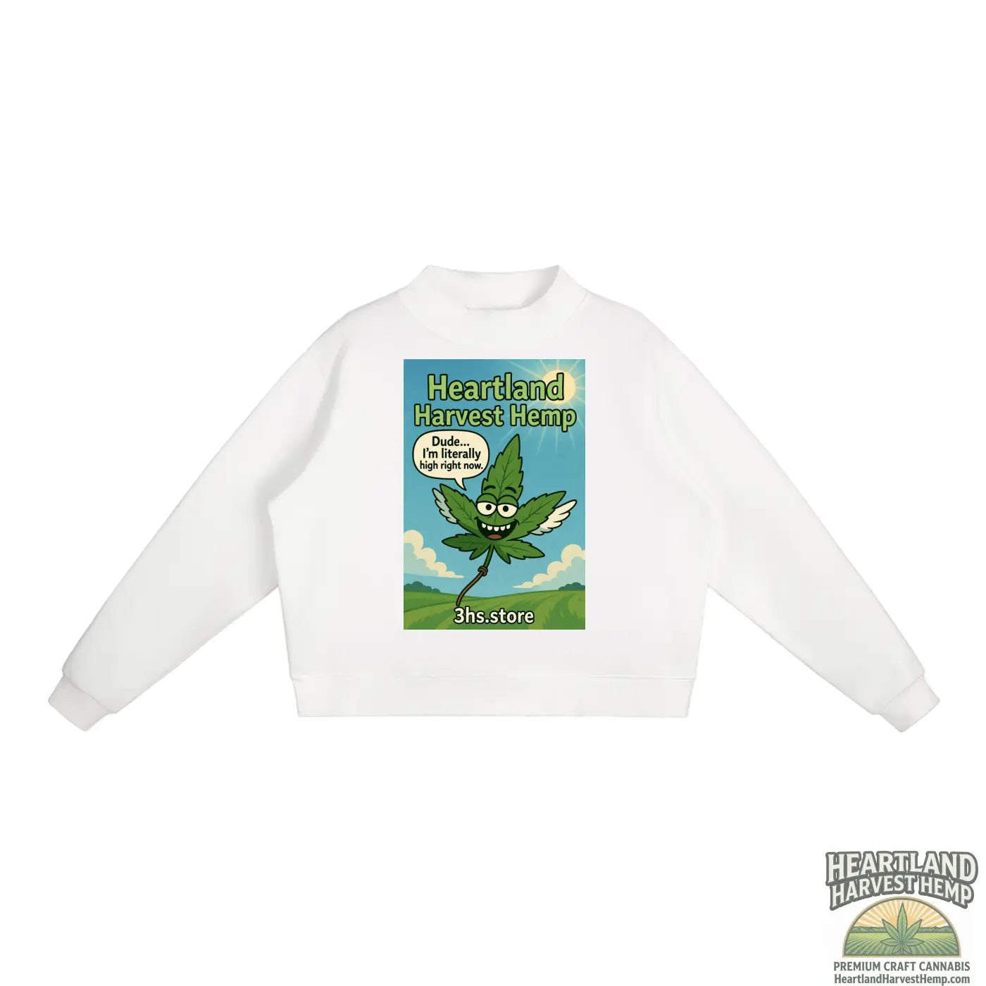 Essential Fleece Mock-Neck Crew Sweatshirt ODMPOD