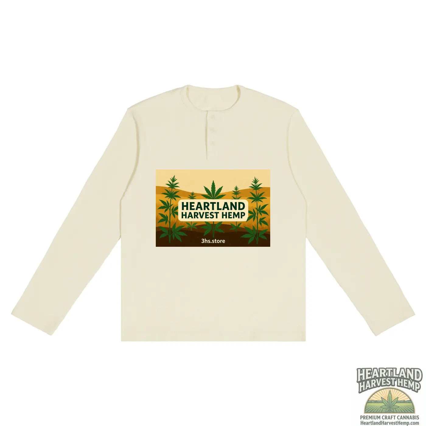 Long Sleeve Henley T-Shirt ODMPOD