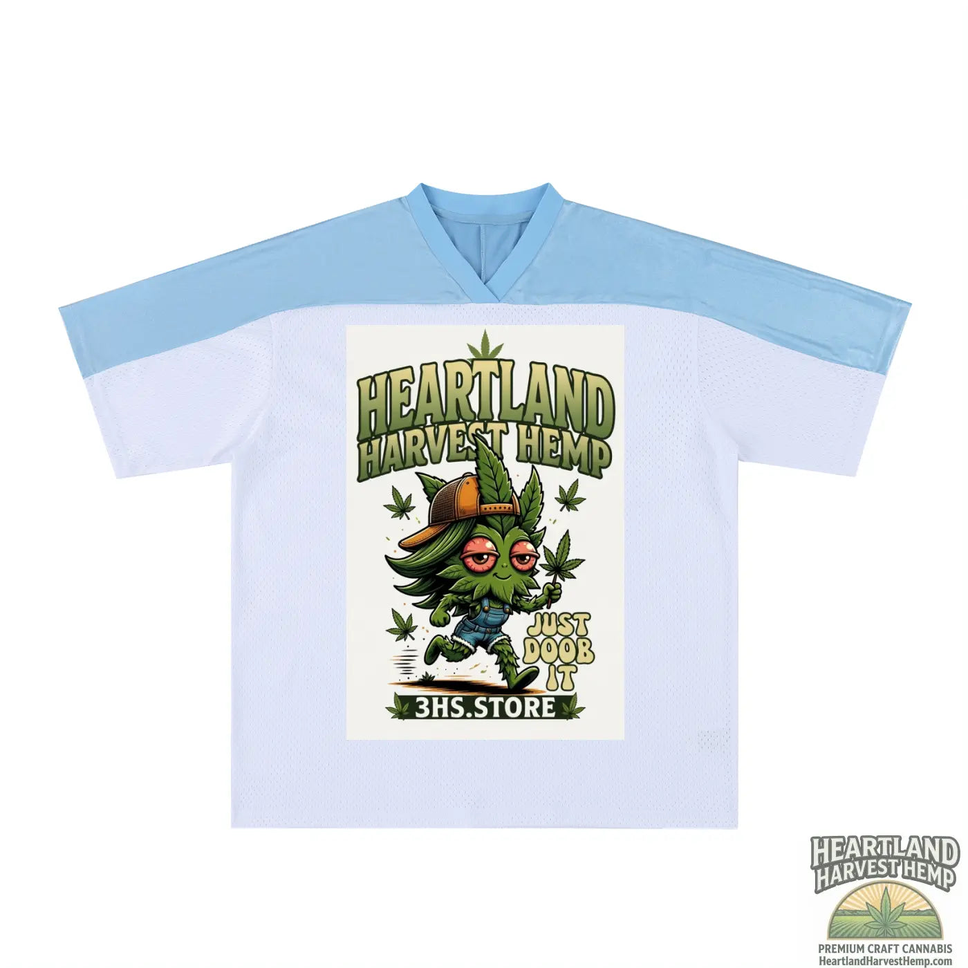 Oversized Mesh V-Neck Soccer Jersey ODMPOD