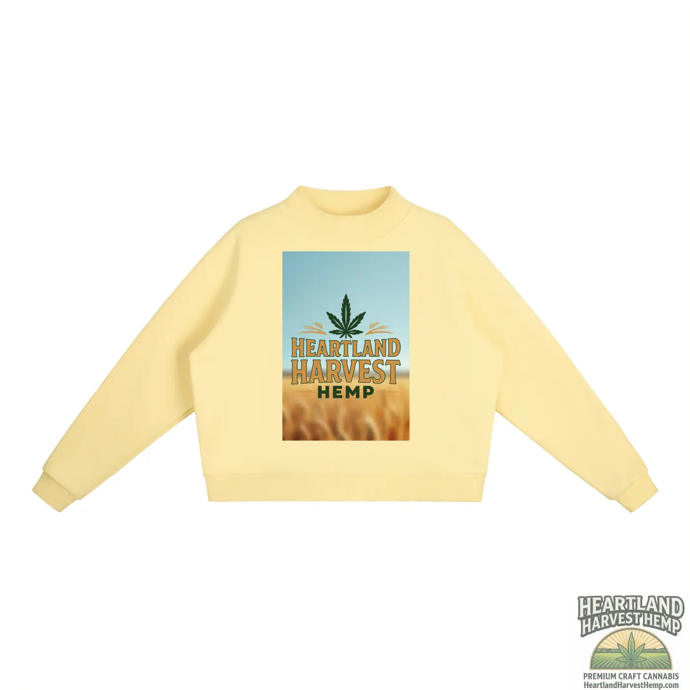 Essential Fleece Mock-Neck Crew Sweatshirt ODMPOD