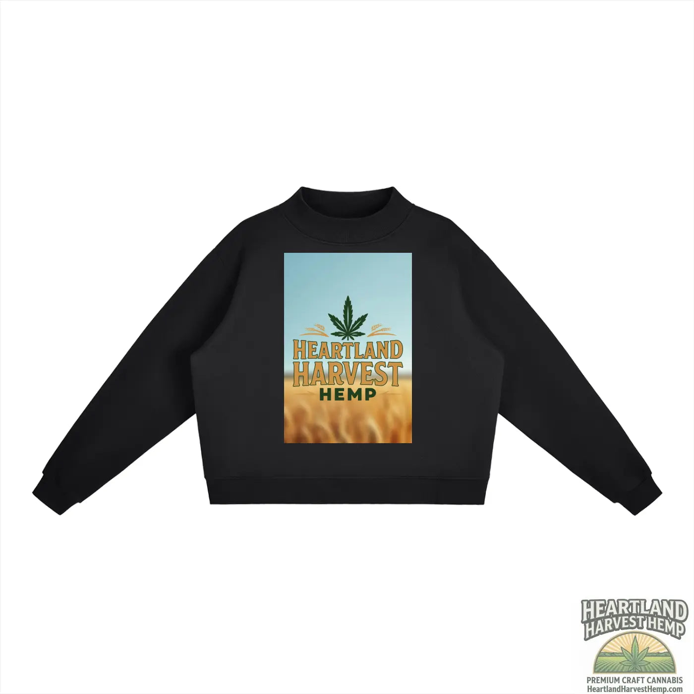 Essential Fleece Mock-Neck Crew Sweatshirt ODMPOD