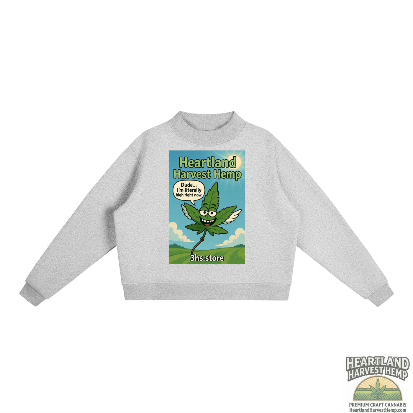 Essential Fleece Mock-Neck Crew Sweatshirt ODMPOD