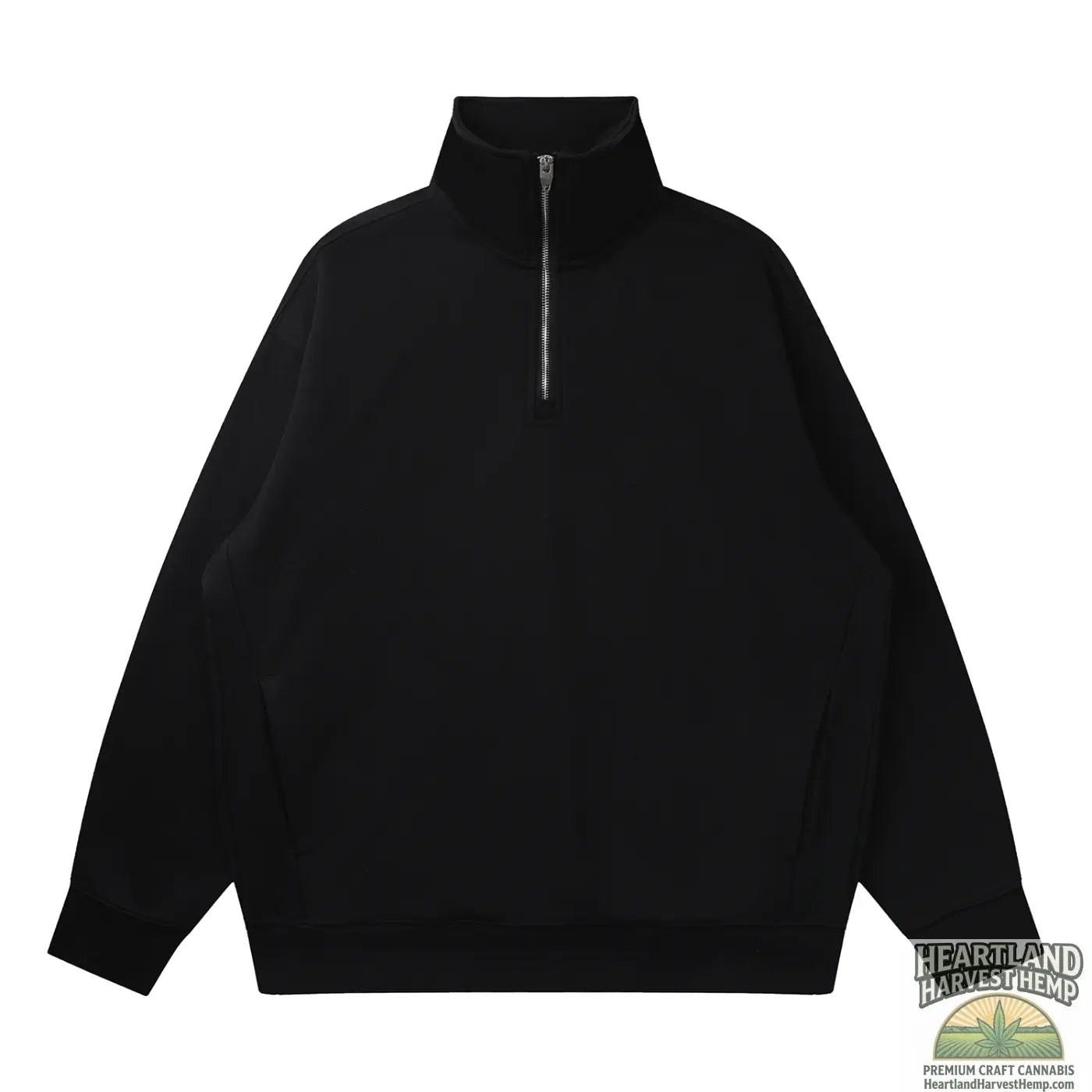 Quarter-Zip Drop Shoulder Sweatshirt ODMPOD