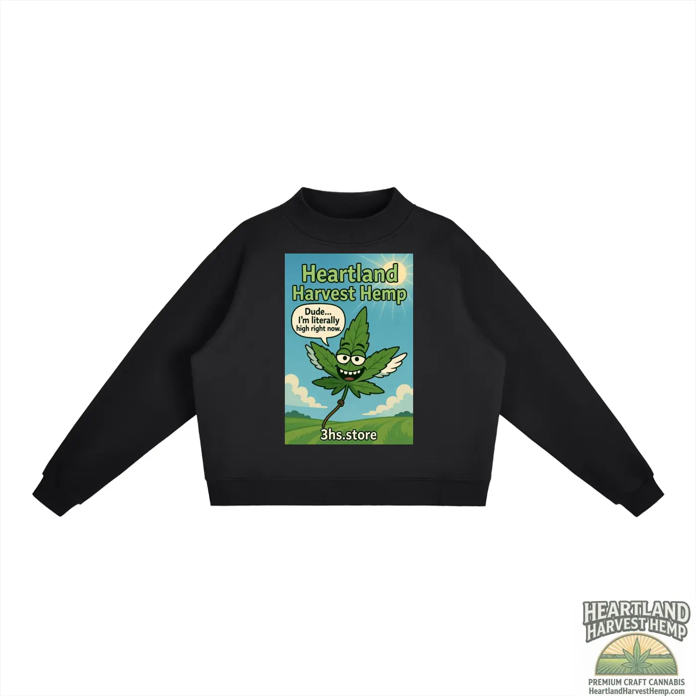 Essential Fleece Mock-Neck Crew Sweatshirt ODMPOD