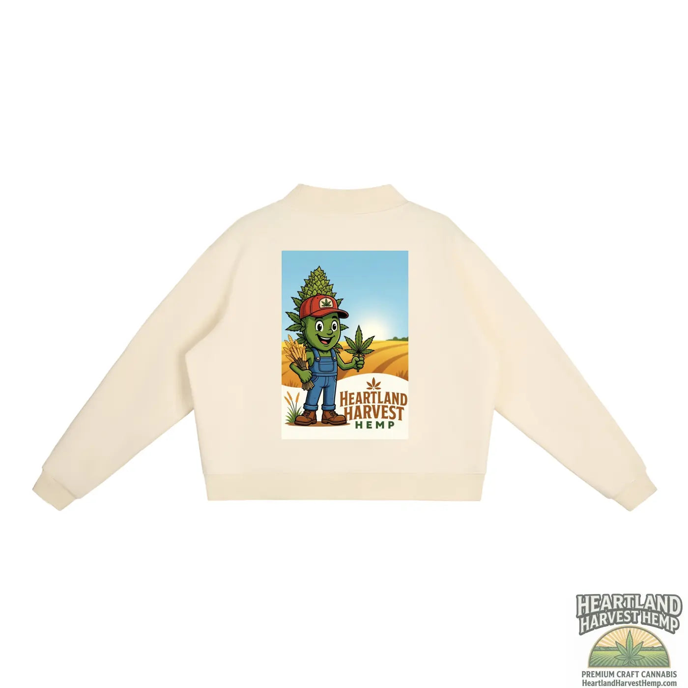 Essential Fleece Mock-Neck Crew Sweatshirt ODMPOD