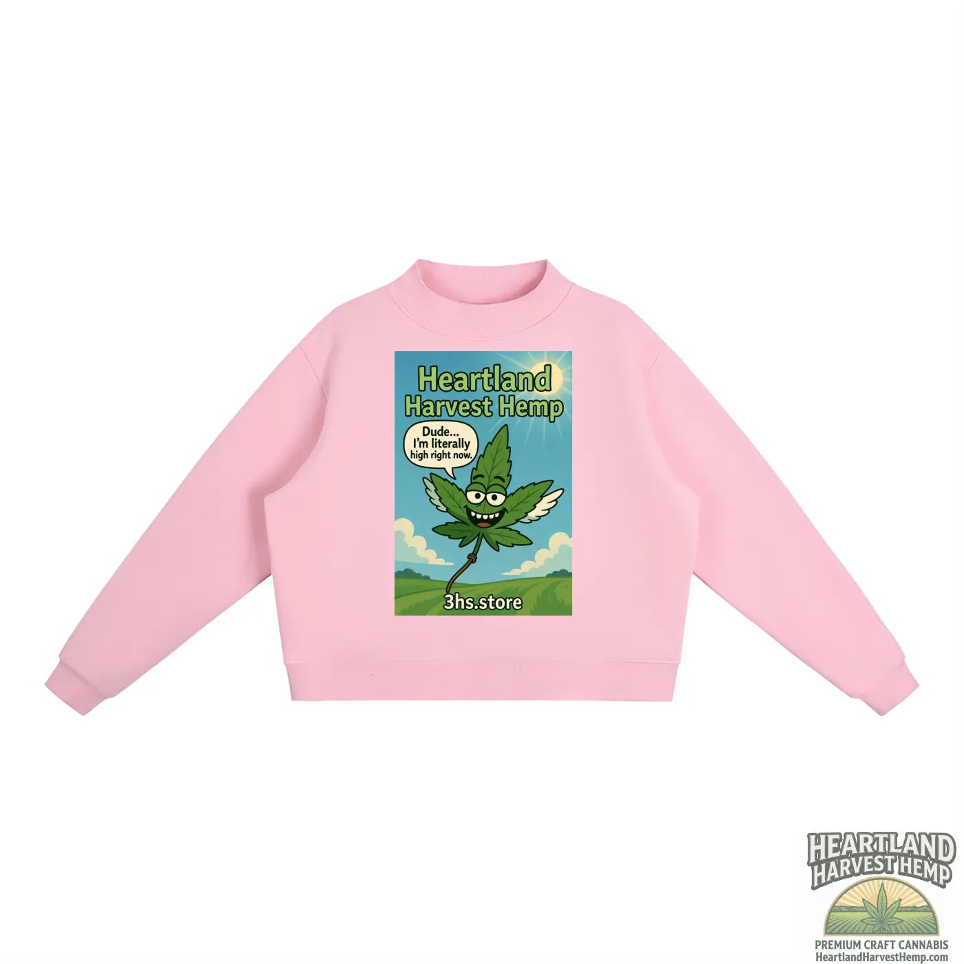 Essential Fleece Mock-Neck Crew Sweatshirt ODMPOD