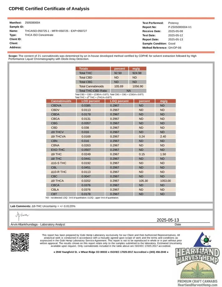 92% THCA Diamond Isolate Powder – The Strongest Pure THCA - 1g or 2 Diamonds - New Drop Limited Amounts Heartland Harvest Hemp