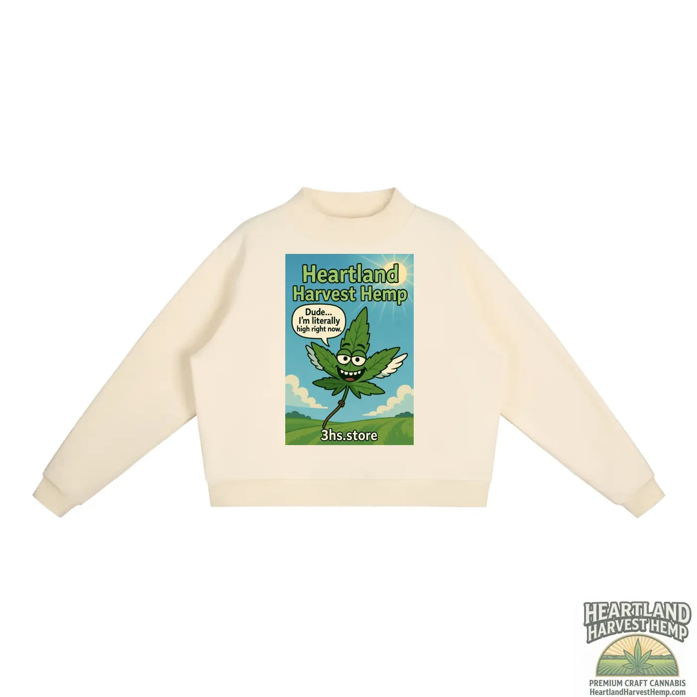 Essential Fleece Mock-Neck Crew Sweatshirt ODMPOD