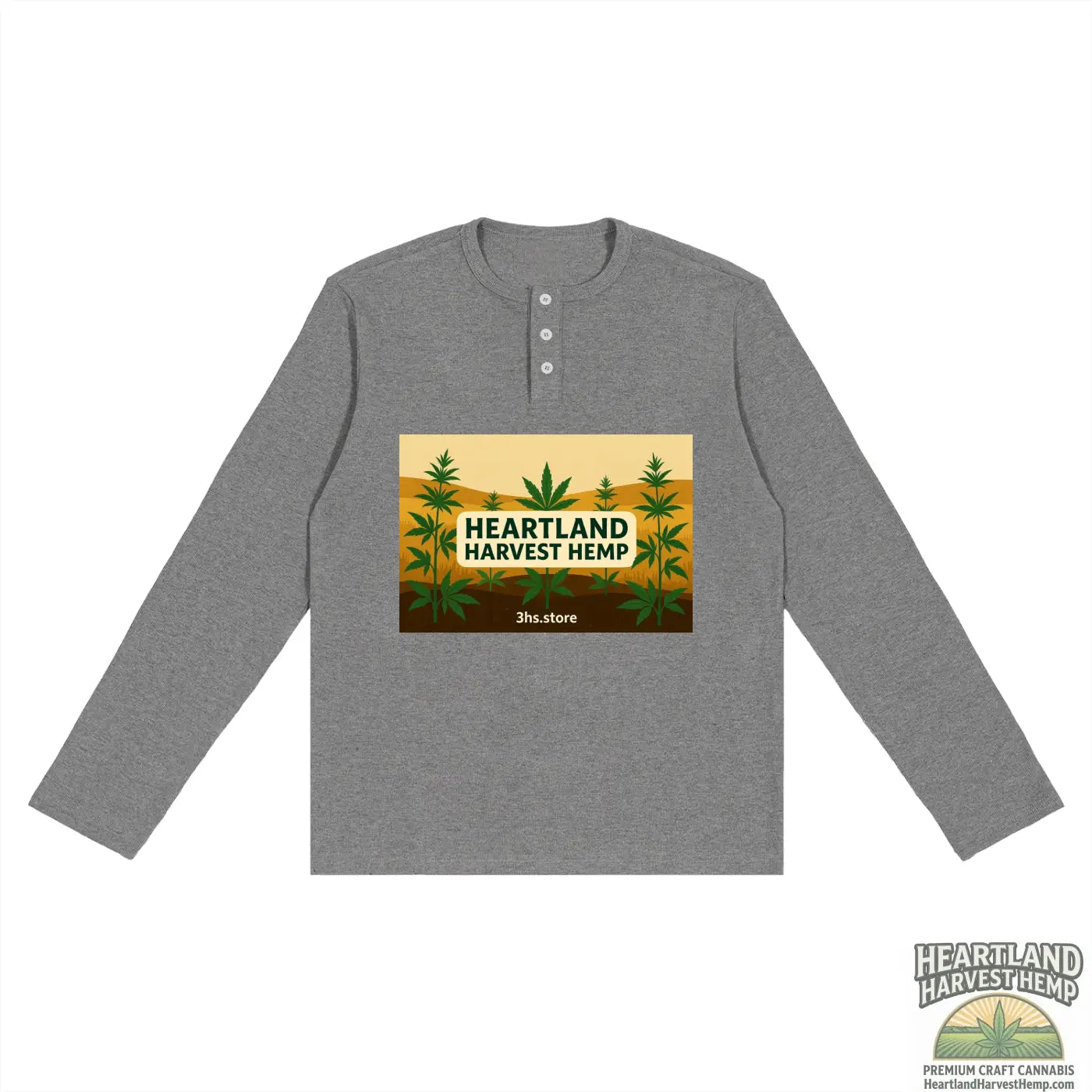 Long Sleeve Henley T-Shirt ODMPOD