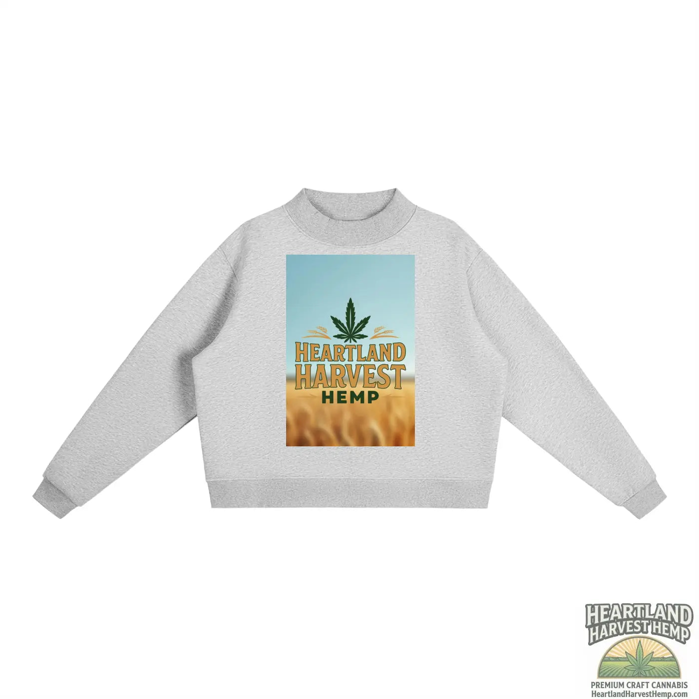 Essential Fleece Mock-Neck Crew Sweatshirt ODMPOD