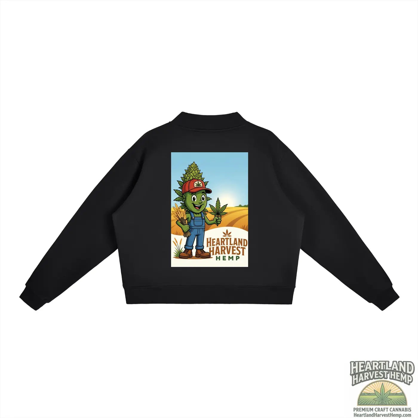 Essential Fleece Mock-Neck Crew Sweatshirt ODMPOD