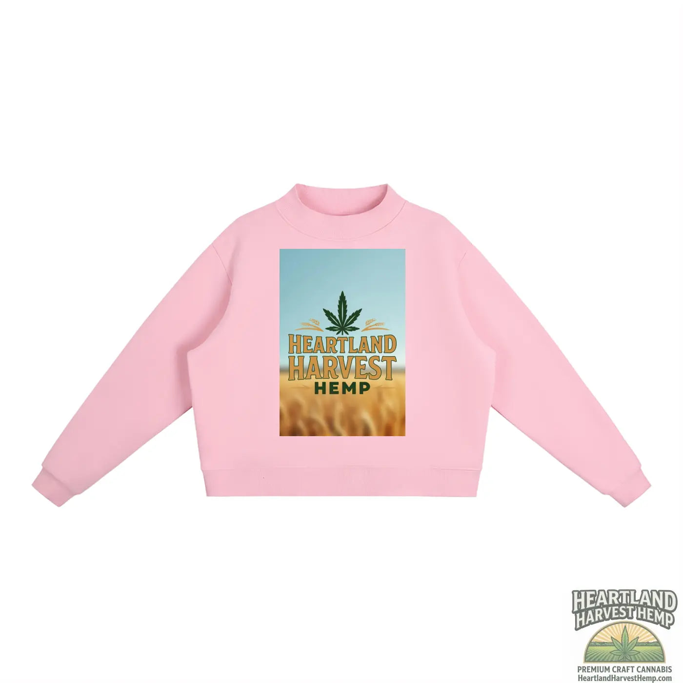 Essential Fleece Mock-Neck Crew Sweatshirt ODMPOD