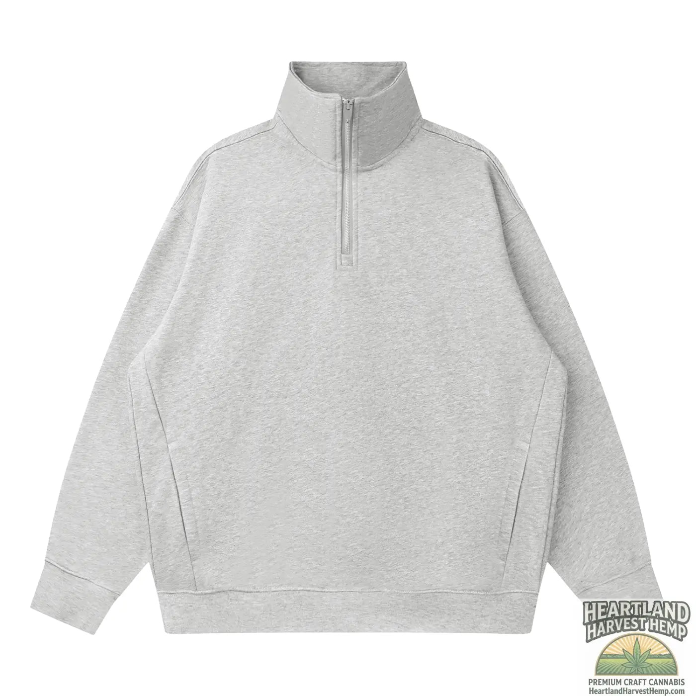 Quarter-Zip Drop Shoulder Sweatshirt ODMPOD