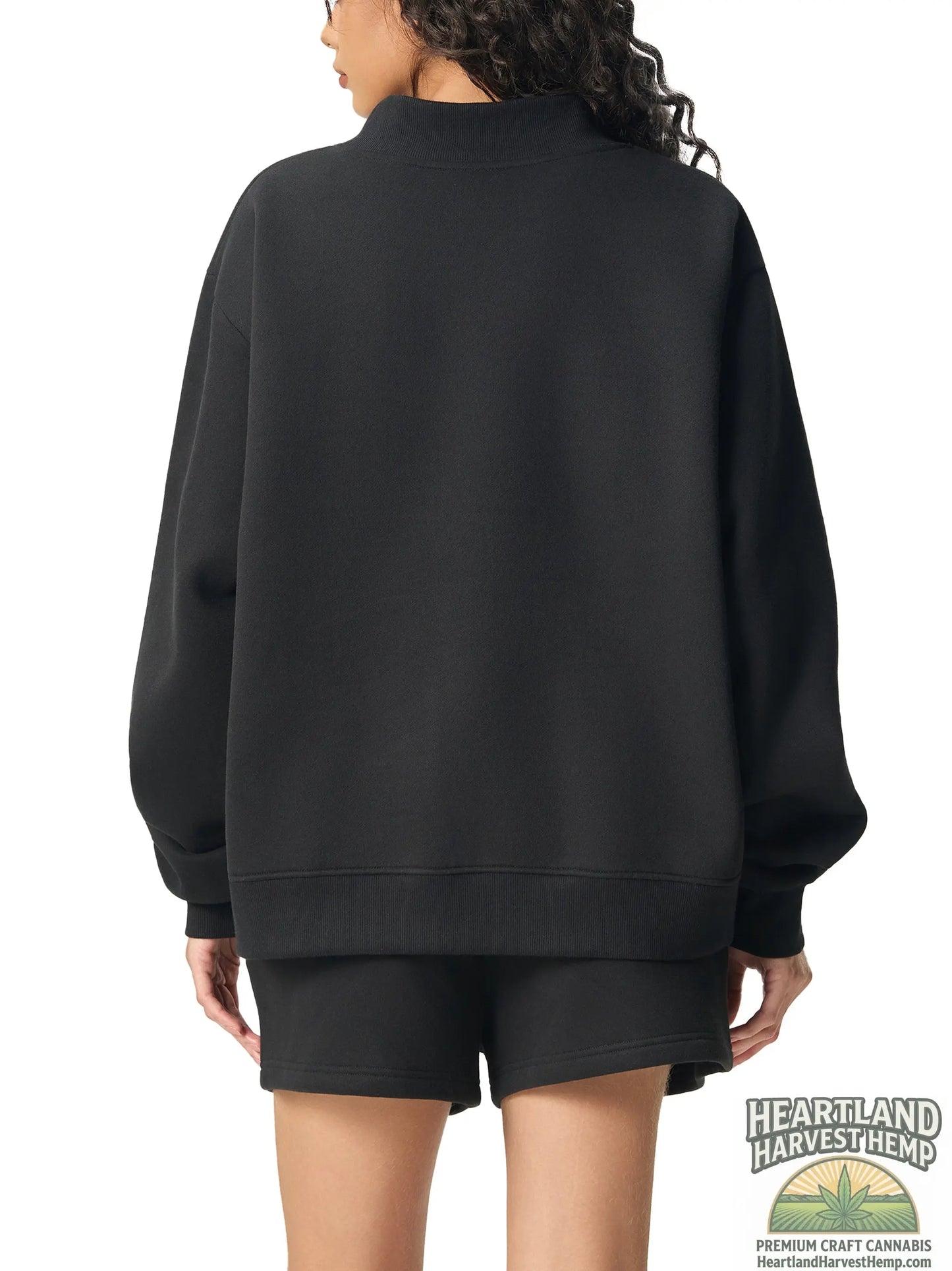 Essential Fleece Mock-Neck Crew Sweatshirt ODMPOD