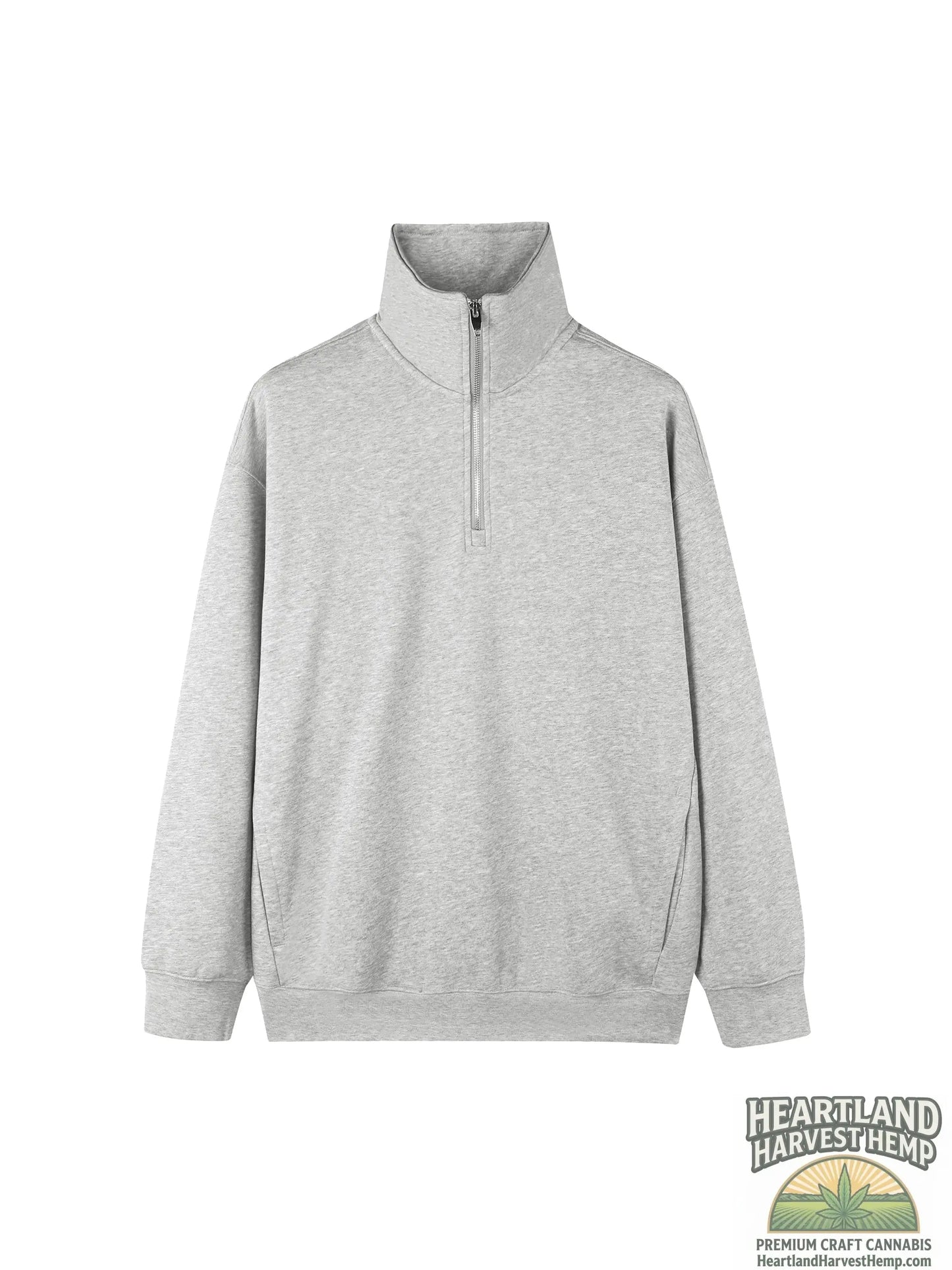 Quarter-Zip Drop Shoulder Sweatshirt ODMPOD