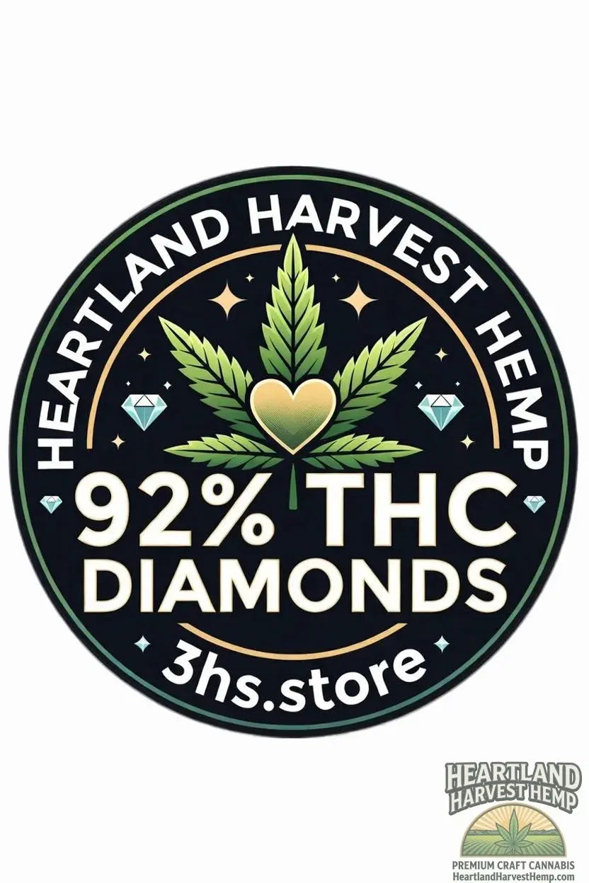 92% THCA Diamond Isolate Powder – The Strongest Pure THCA - 1g or 2 Diamonds - New Drop Limited Amounts Heartland Harvest Hemp